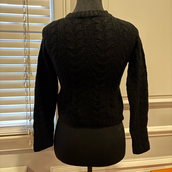 For Love and Lemons black cropped cardigan sweater - Picture 6 of 9